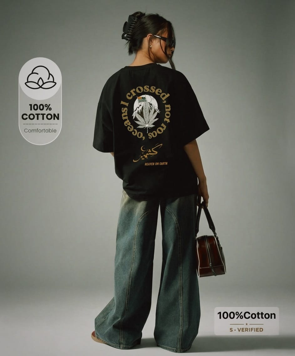Kashmir – Heaven on Earth Oversized Tee