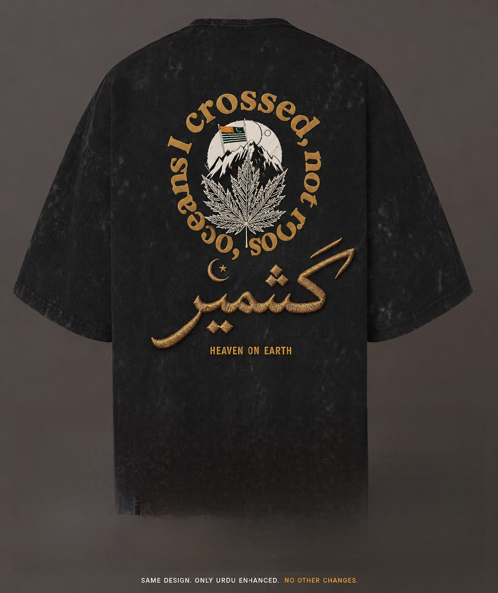 Kashmir – Heaven on Earth Oversized Tee